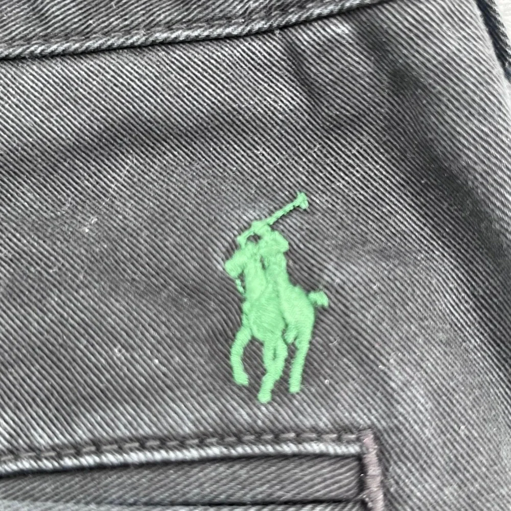 Polo Ralph Lauren Preston Pant Mens 40x32 Black Cotton Chino Straight Trousers